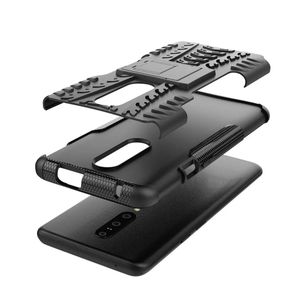 New Defender Stand Shockproof Silicone Plastic Armour Phone Case for One Plus 6T